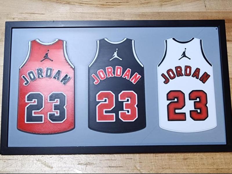 Framed NBA Chicago Bulls 23 Michael Jordan Jersey