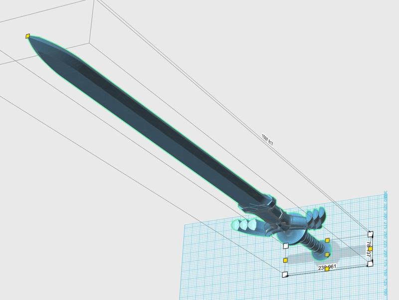 REMIX - Fully assembled master sword (nearly 1100mm tall!) 