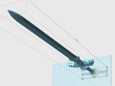 REMIX - Fully assembled master sword (nearly 1100mm tall!) 