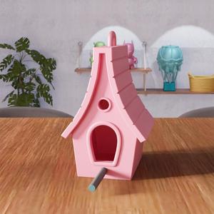 3D Futuristic Hanging Bird House STL File - 385