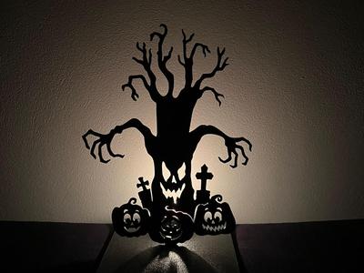 spooky halloween tree