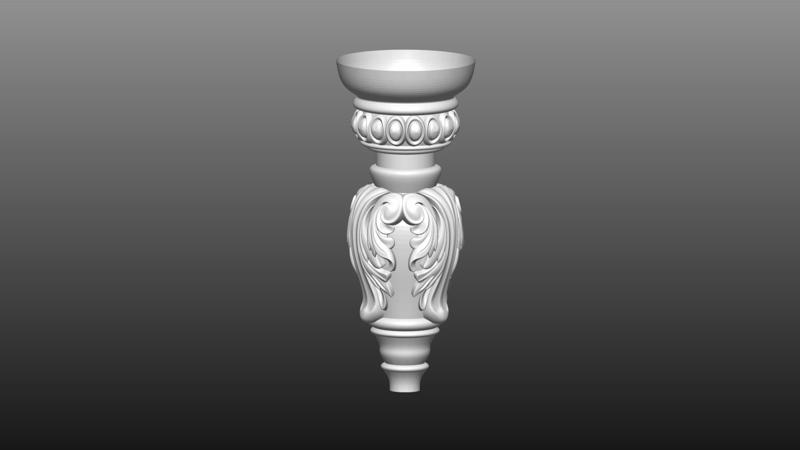furniture leg 3D cnc
