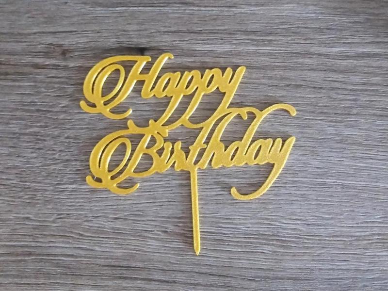 Happy Birthday Cake topper