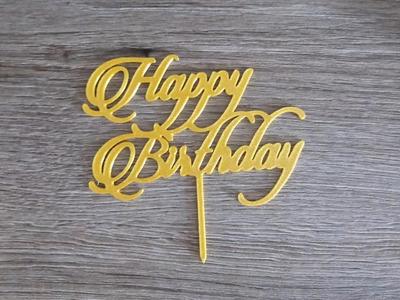 Happy Birthday Cake topper