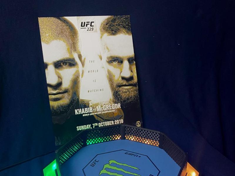 UFC 229 Khabib vs Conor 3D Poster