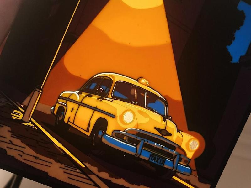 Colombian Taxi Lightbox, 8 colours, Multi layer