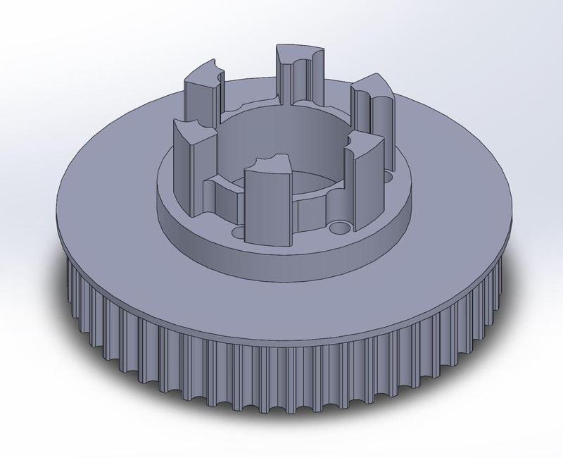 Longboard ABEC 11 Flywheels - Flywheel Clones - MBS All Terrain Wheels - CNC 50T Single Piece Pulley for 9mm, 12mm, 15mm Belts