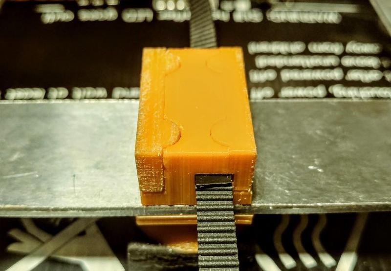 Anet A8 offset y belt holder clamp, leftward and vertical correction