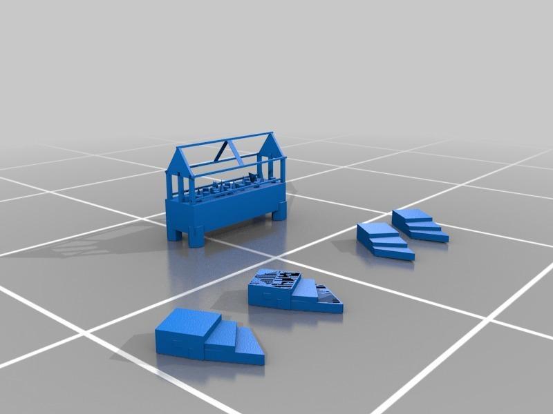 Disney 1/77 (36 inch model) Nautilus Model Kit Specimen Bar and Short Stairs For Salon Windows