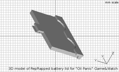 Battery Lid for Nintendo Game&Watch 