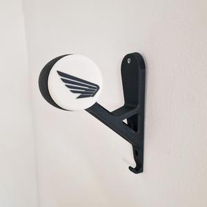 MOTORCYCLE HELMET HOLDER easy print 2 | helmet holder | helmet support | HELMET WALL MOUNTED | Moto HELMET | 3D MODEL STL | STL | 3D PRINTING FILE