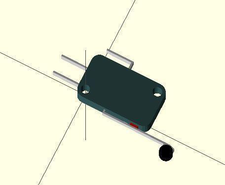 V3 Micro Switch â€“ OpenSCAD Parametric Model