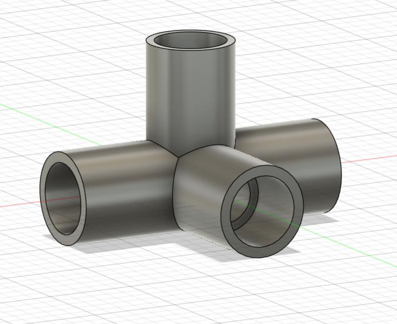 QUADRUPLE UNION FOR 1/2" PVC PIPE