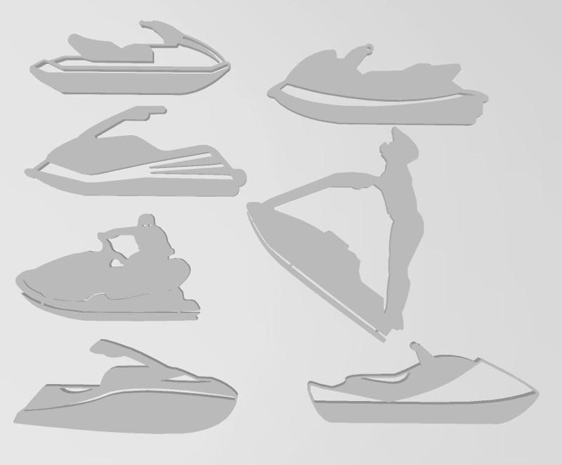 7 silhouette jet ski pack1