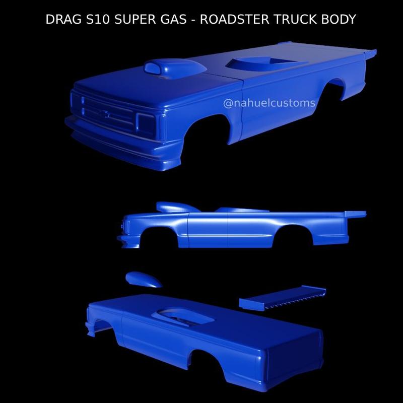 DRAG S10 SUPER GAS - ROADSTER TRUCK BODY