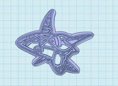 Pokemon: Mega Sharpedo Cookie Cutter