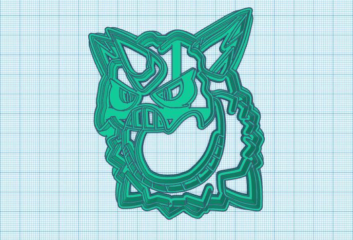 Pokemon: Mega Glalie Cookie Cutter