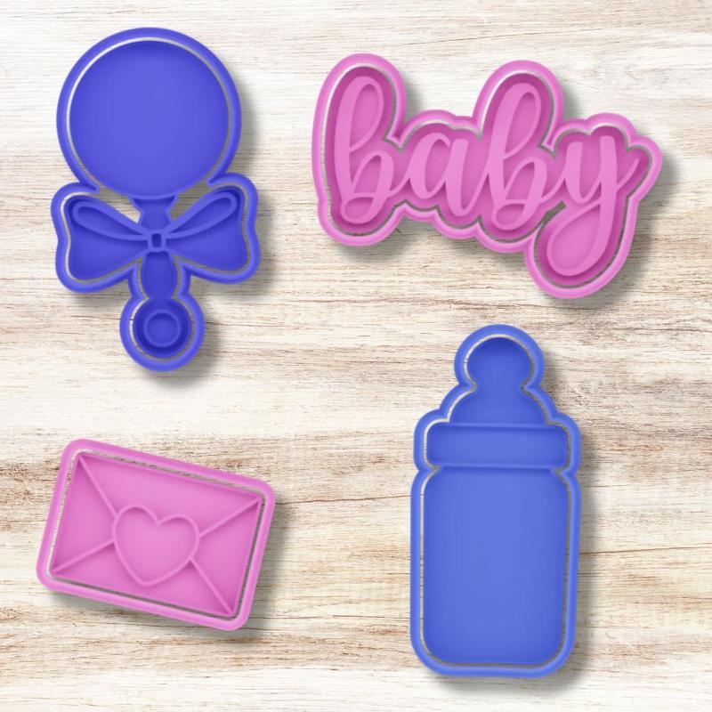 COOKIE CUTTER set baby baby shower set of 4