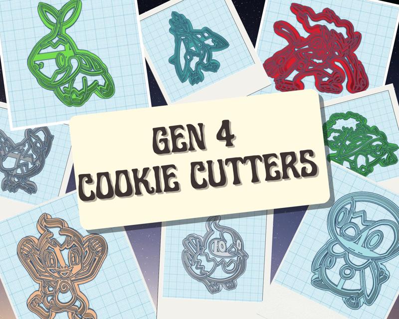 Pokemon: Gen 4 Cookie Cutter Set