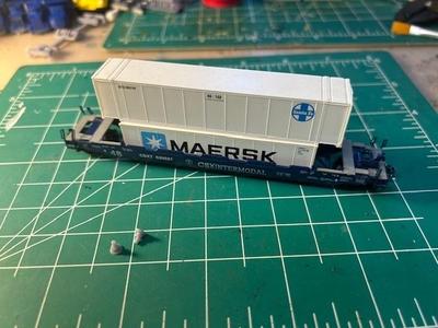 Bolster Pin for Round House N Scale Well Car