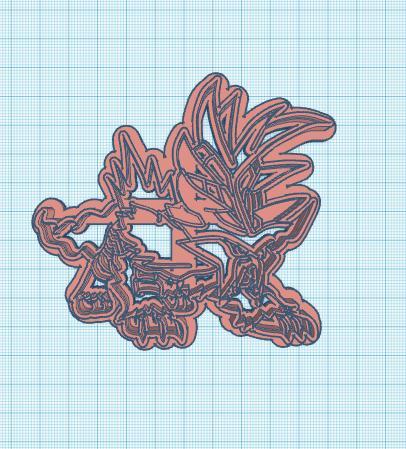 Gourging Fire Cookie Cutter