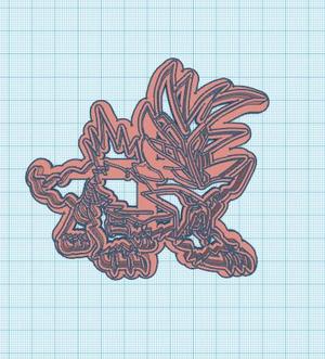 Gourging Fire Cookie Cutter