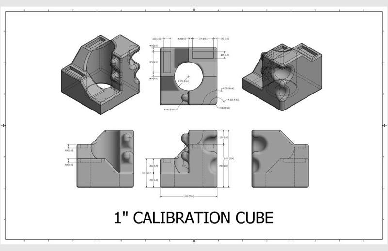 1" Calibration Cube