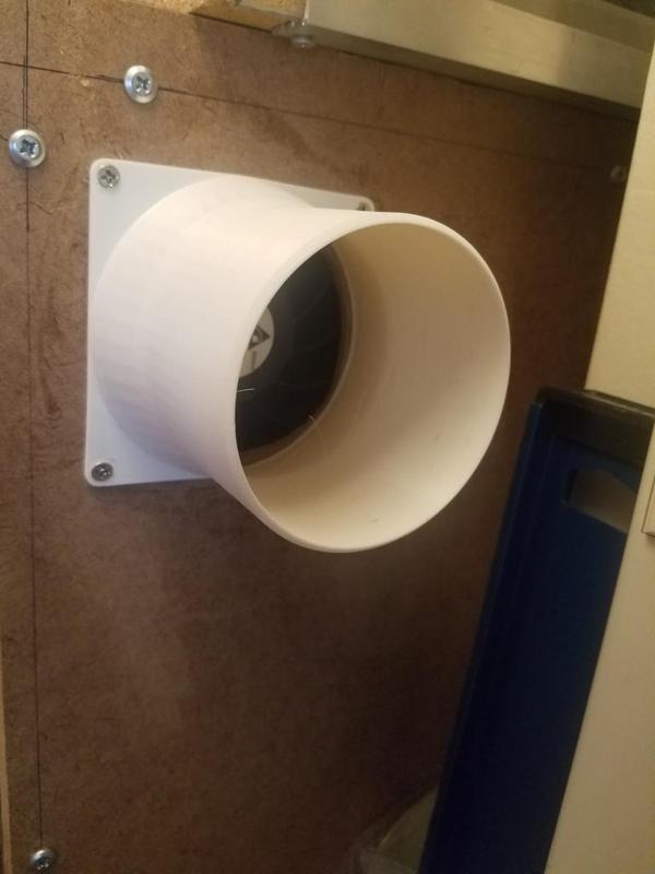 92mm Fan to 3in Ductwork Adapter