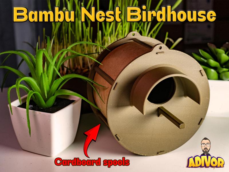 Birdhouse Cardboard Spool