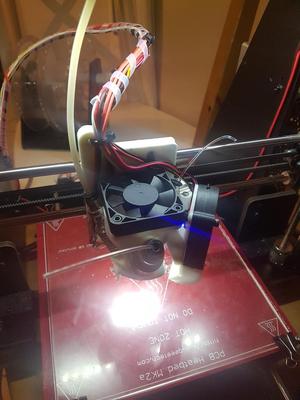 diamond hot end support for prusa i3 + probe + light