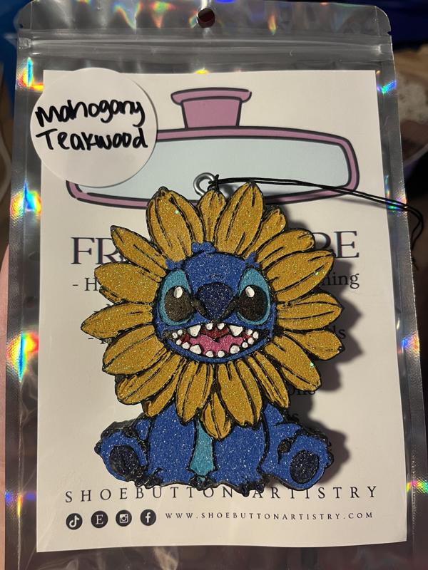 Stitch Sunflower Freshie Mold - 3D Model Mold Box for Silicone Freshie Moulds