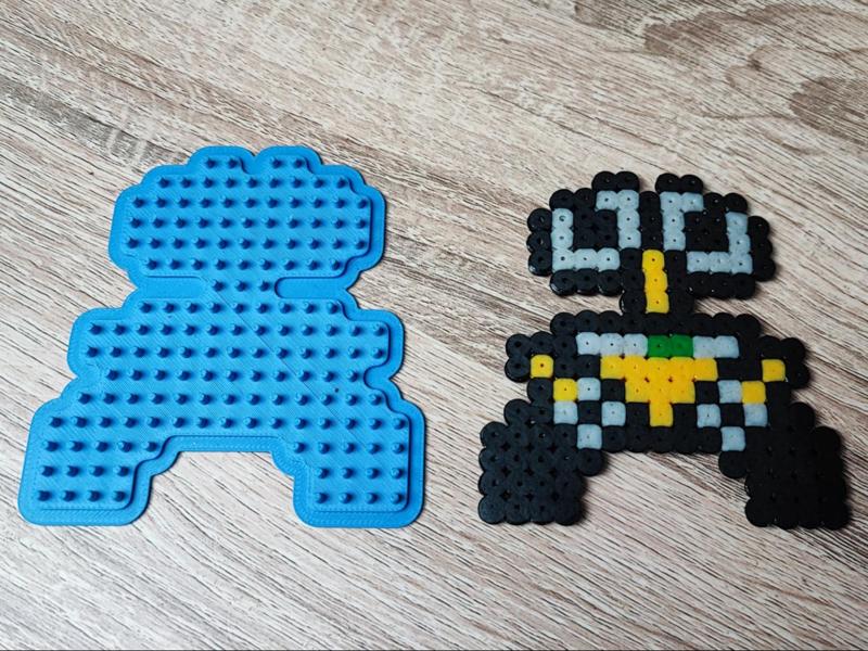 Wall-e Hama Pearls beads plate Pyssla