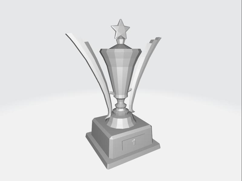 Star Cup Trophy Mario Kart Lowpoly