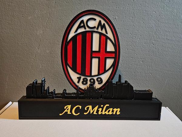 AC milan With skyline of Milano
