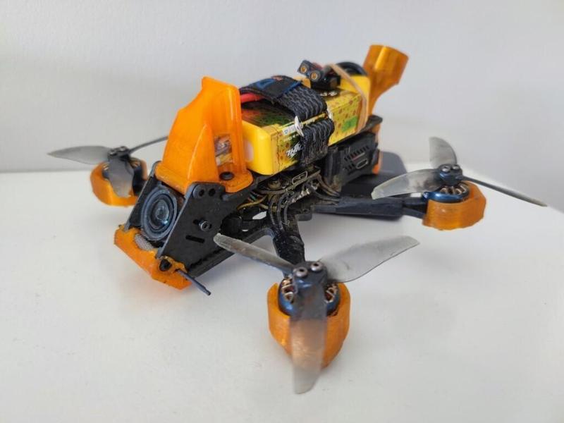 JeNo 3" Cage DJI O3 + Bras + Lipo Protection + Bumper 40°