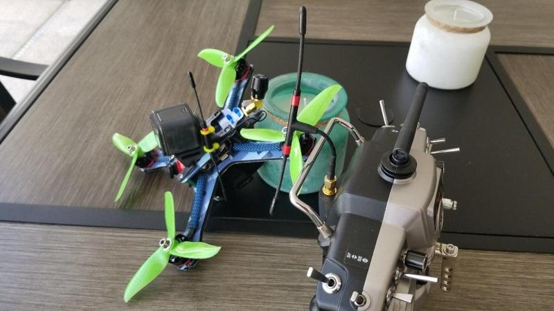 QAV-X GoPro Mount with Crossfire Vertical Holder - 30 deg