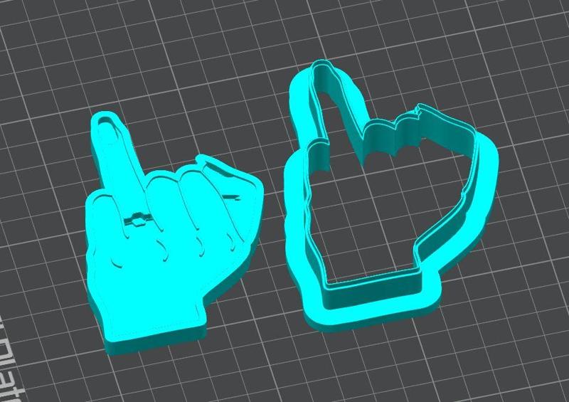 Ring Finger Cutter and Debosser Cookie