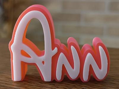 Ann Disney Name Sign Ornament Room child Birthday