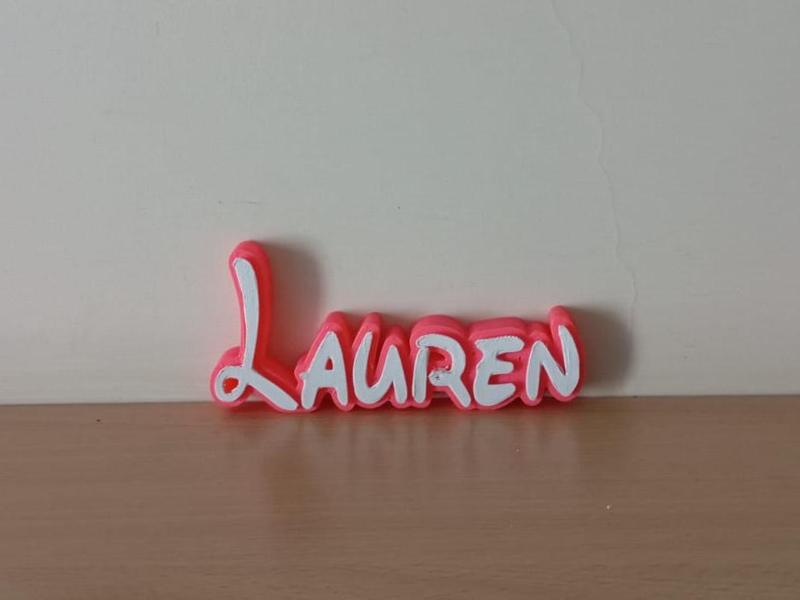 Lauren Disney Name Sign Decorated Room child Birth
