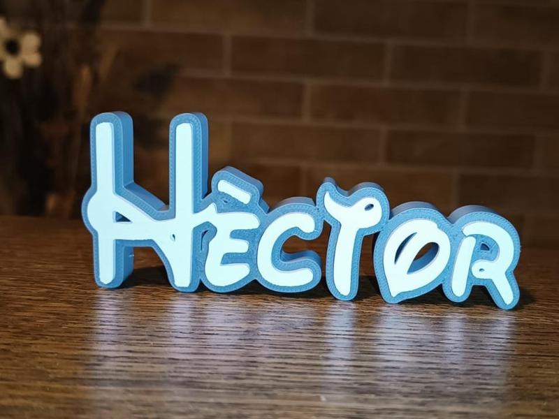 Disney Name Sign Hèctor Kid Room Wall Decor Tag 