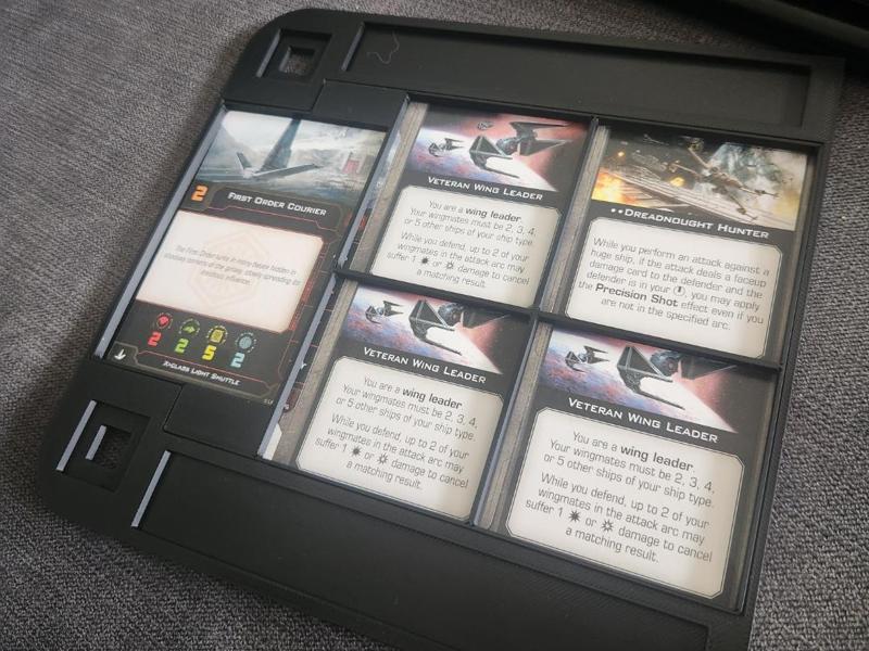 X wing Card Tray