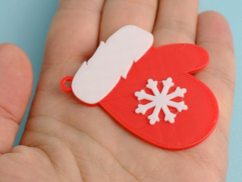Santa's Glove Christmas Tree Ornament