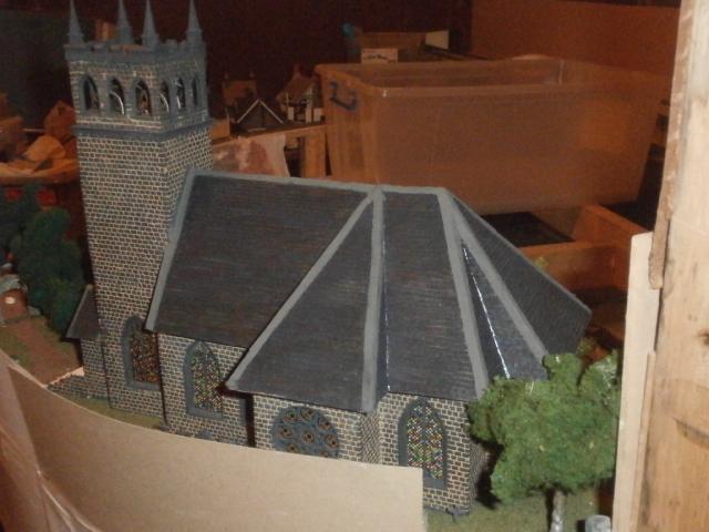 SCALEPRINT St Trinians Church part 1 windows castleations door frames etc
