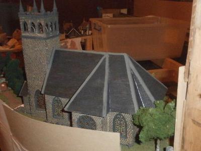 SCALEPRINT St Trinians Church part 1 windows castleations door frames etc
