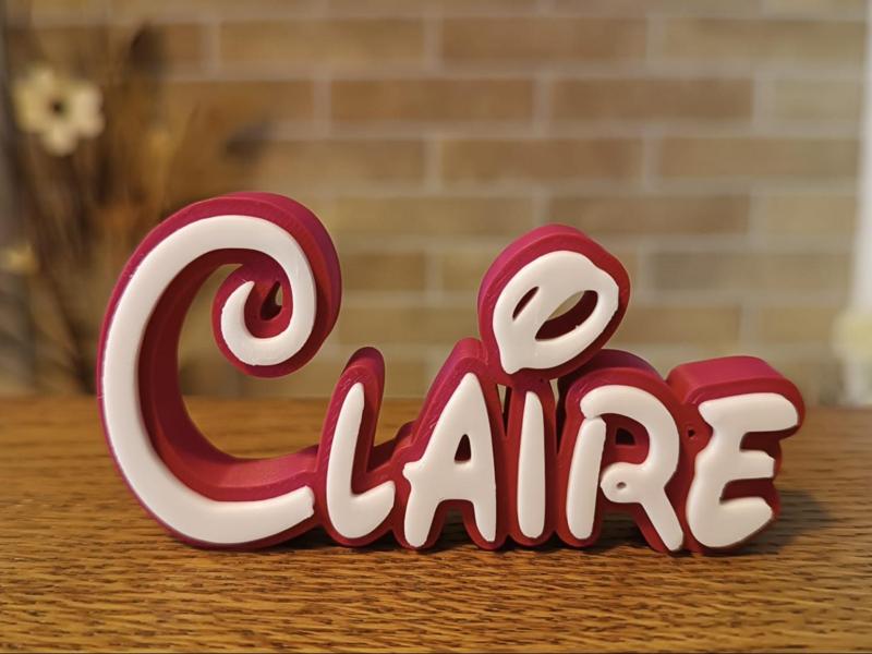 Claire Disney Name Sign Decorated Room child Birth