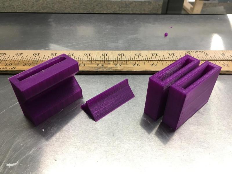 Parts to make a balance from 2 meter sticks