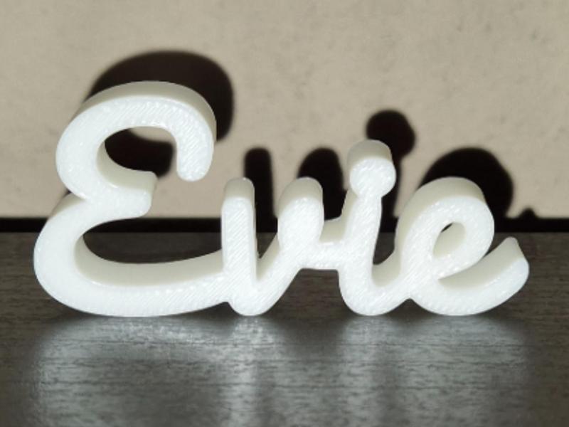 Evie Name Sign Display Decor