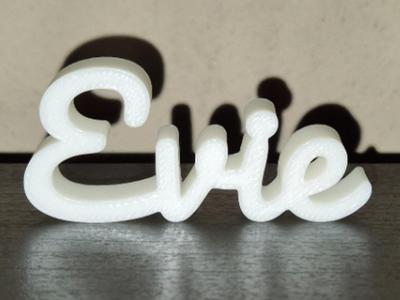 Evie Name Sign Display Decor