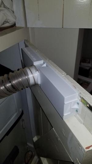 50mm PU ventilation pipe adapters, connectors and fan adapters for cupboard ventilation 