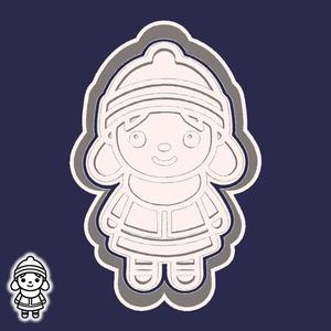 Christmas | New Year cookie cutters - cute kid (style 4)